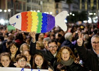 Una manifestazione del movimento delle Sardine (Foto LaPresse)