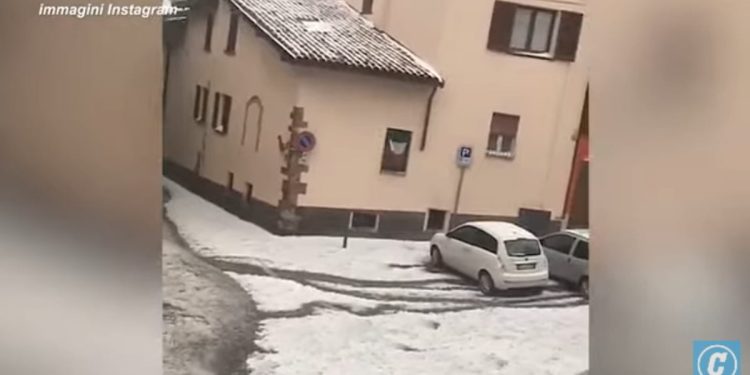 Grandinata da record in Val Seriena (Youtube)