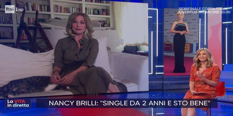 Nancy Brilli a La Vita in diretta