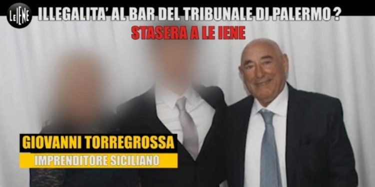 Illegalità al bar del Tribunale di Palermo? (foto Le Iene)