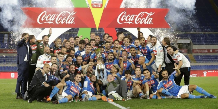 Sorteggio Coppa Italia 2020-21 -  Il Napoli, campione in carica  (Foto LaPresse)