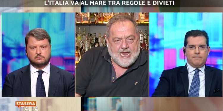 Gennaro Migliore, Gianfranco Vissani e Daniele Capezzone