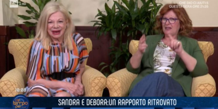 Sandra Milo e la figlia Debora Ergas (Rai Uno)