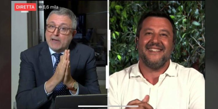 Barbano e Salvini (foto: pagina Facebook Matteo Salvini)