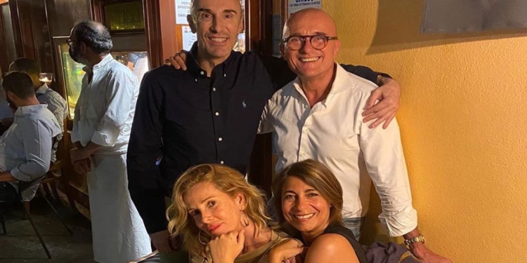 Alfonso Signorini a cena con Alessia Marcuzzi (Foto: Instagram)