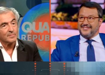 Bernard-Henri Lévy e Matteo Salvini a Quarta Repubblica