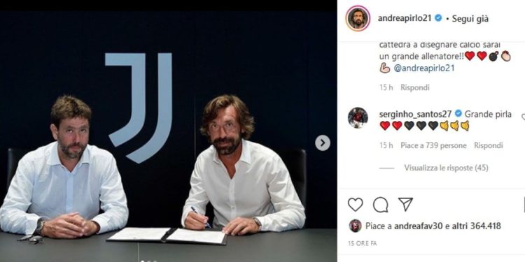 Serginho e la gaffe su Pirlo