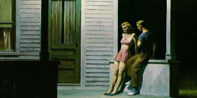 E. Hopper, Summer evening (1947) particolare