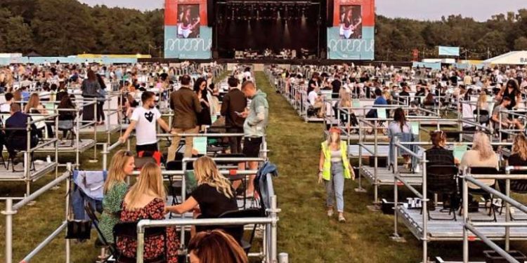 Concerto Sam Fender a Newcastle (foto Twitter)