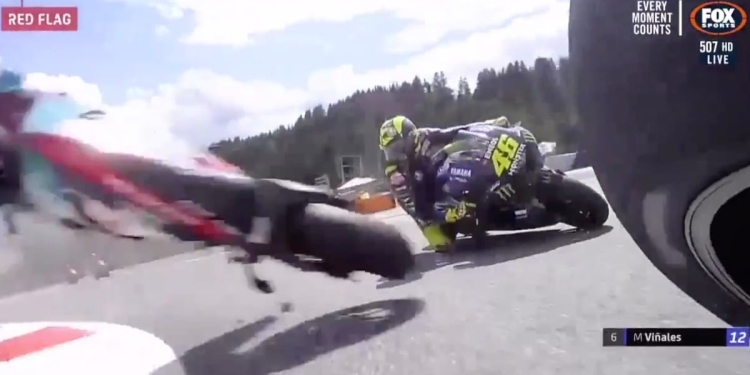 Valentino Rossi e l'incidente tra Zarco e Morbidelli