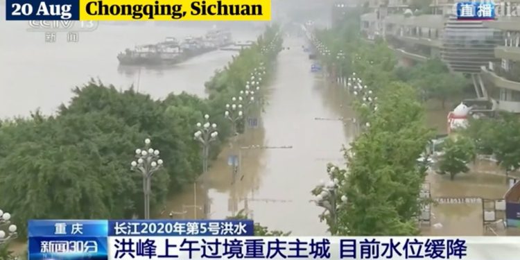 Cina, alluvione fiume Yangtze