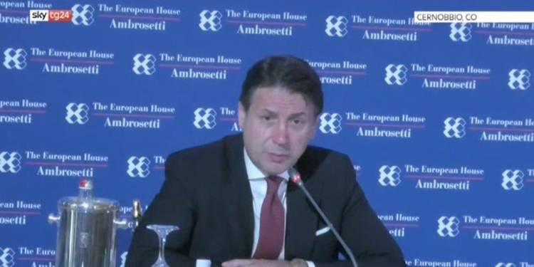 Giuseppe Conte a Cernobbio