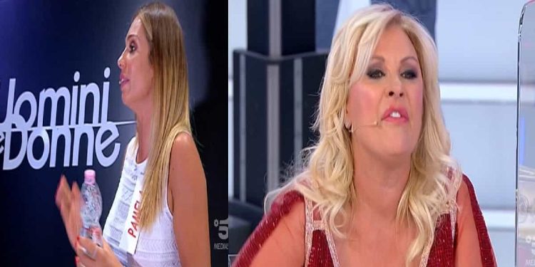 Pamela Barretta e Tina Cipollari, lite a Uomini e Donne - Screenshot da video