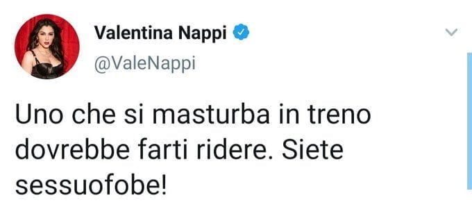 Il tweet discusso della Nappi