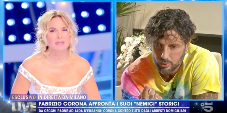 Barbara D'Urso e Fabrizio Corona