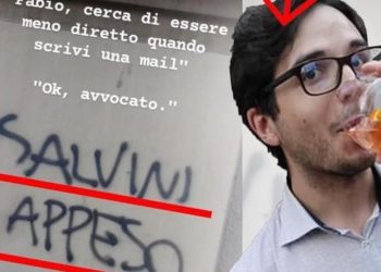 Fabio Tumminello e il post "Salvini appeso"