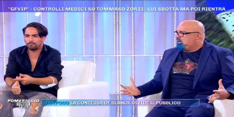 Biagio D'Anelli contro Giovanni Ciacci a Pomeriggio 5