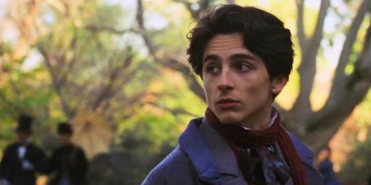 L’attore Timothee Chalamet