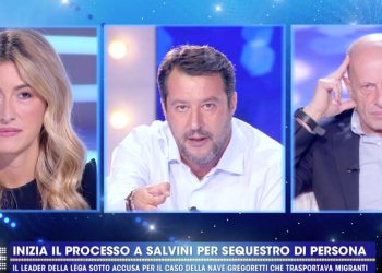 Salvini con Chirico e Sallusti a Live Non è la D'Urso