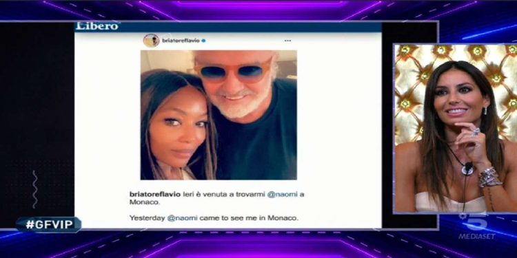 Elisabetta Gregoracci commenta Flavio Briatore e Naomi Campbell