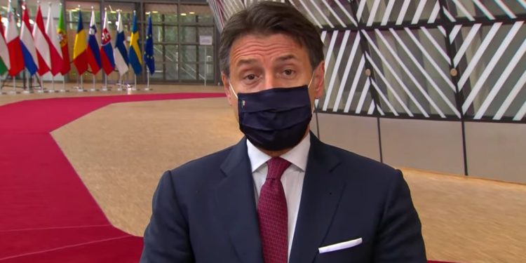 Giuseppe Conte da Bruxelles