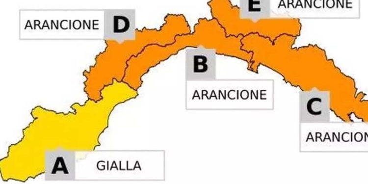 Allerta meteo in Liguria