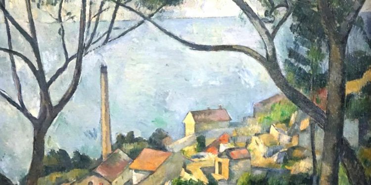 Paul Cézanne (1839-1906), Mer à l'Estaque (1879), particolare