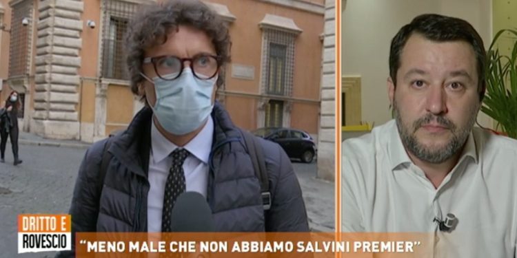 Danilo Toninelli vs Matteo Salvini a Dritto e Rovescio