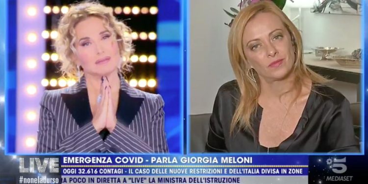 Barbara D'Urso e l'appello a Giorgia Meloni