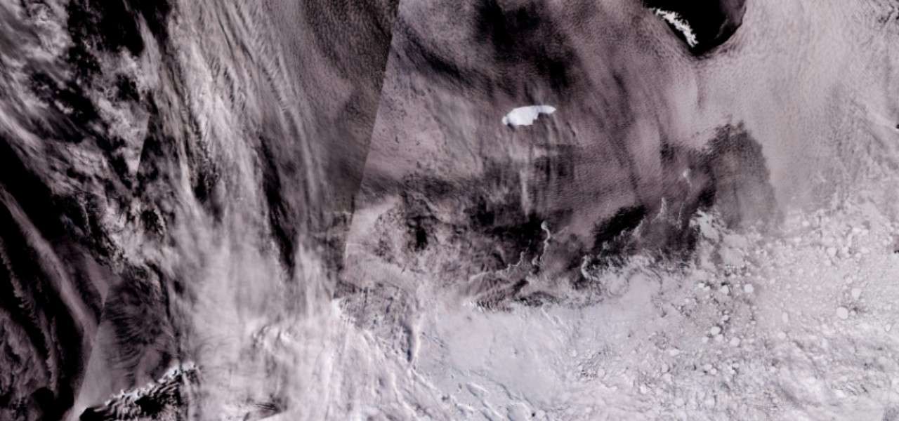 Iceberg A-68A, riprese satellitari Esa