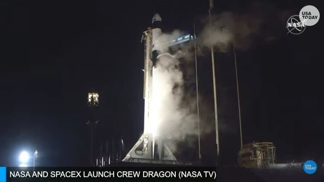 Crew Dragon di Elon Musk (Youtube)