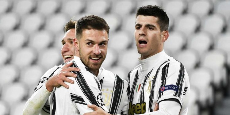 Calciomercato Juventus - Ramsey con Chiesa e Morata (Foto LaPresse)