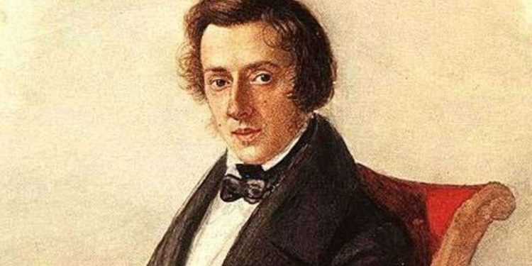 Il compositore e pianista Fryderyk Chopin (1810-1849)