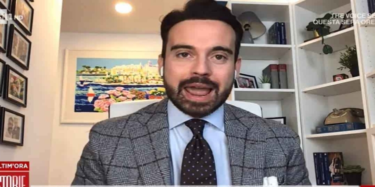 Francesco Fredella a Storie Italiane - Screenshot da video