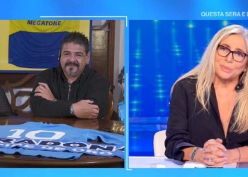 Hugo Maradona e la moglie Paola, Domenica In