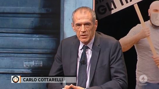 Carlo Cottarelli a Rete 4