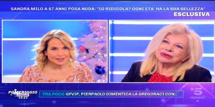 Sandra Milo a Pomeriggio 5