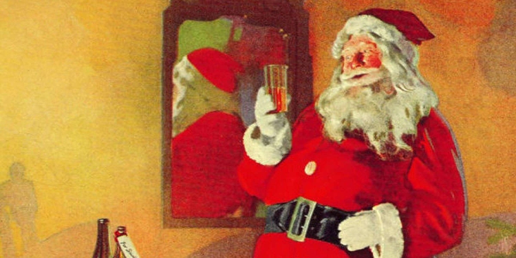 Babbo Natale, nella pubblicità della "White Rock Beverages"