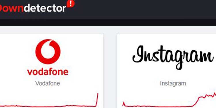 Vodafone e Instagram down oggi in Italia