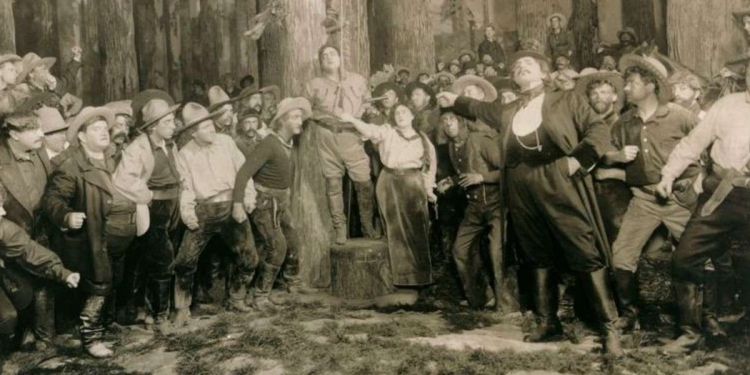 La Fanciulla del West in una rappresentazione del 1910