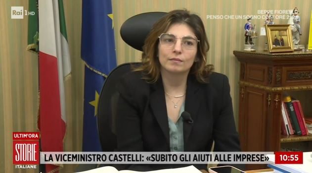 Laura Castelli, vice ministra economia (Rai Uno)