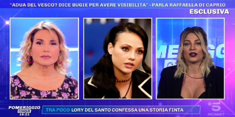 Raffaella Di Caprio contro Adua Del Vesco a Pomeriggio 5