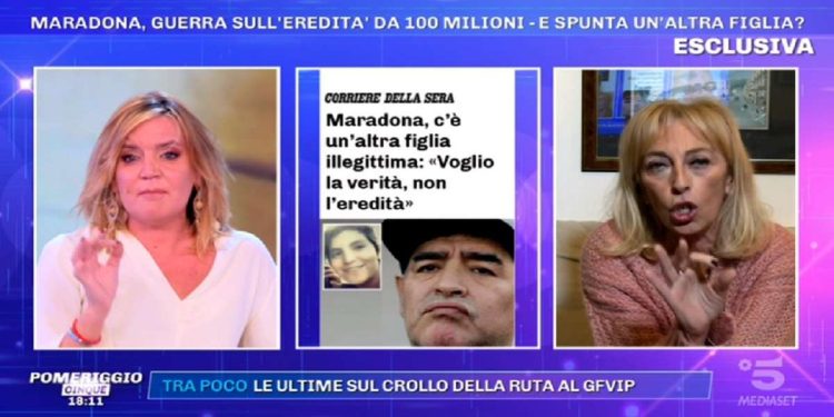 Patrizia Groppelli contro Cristiana Sinagra a Pomeriggio 5