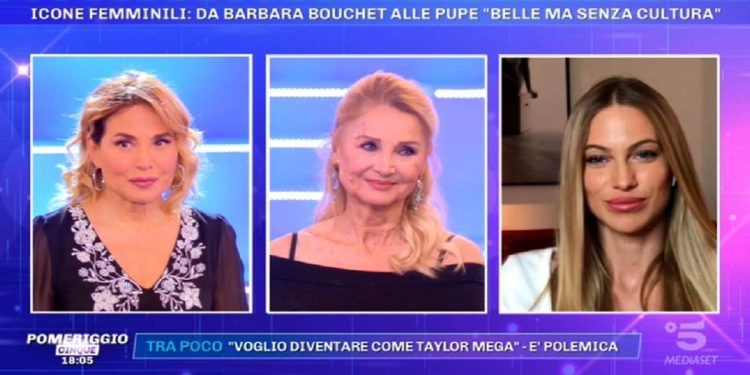 Taylor Mega e Barbara Bouchet a Pomeriggio 5