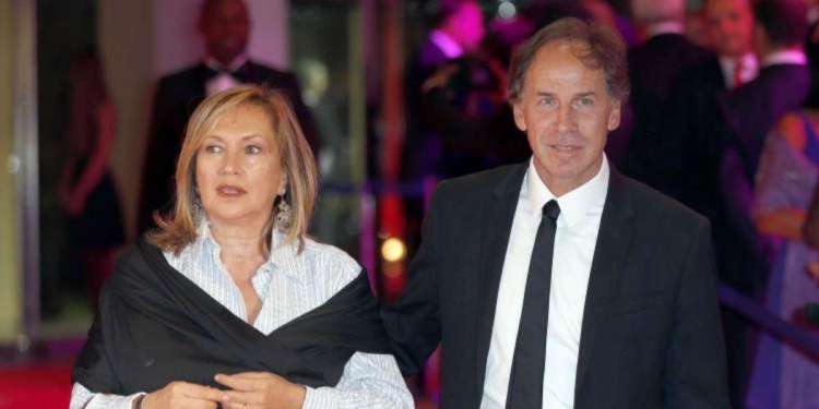 Franco Baresi in compagnia della moglie Maura Lari