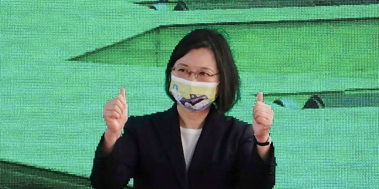 La presidente di Taiwan Tsai Ing-wen (LaPresse)