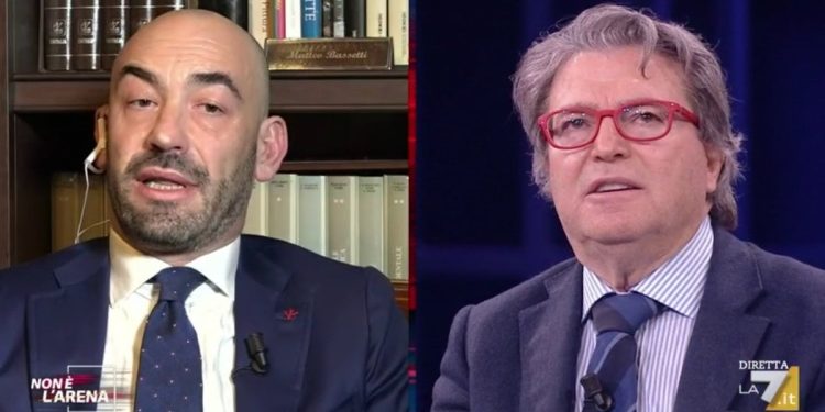 Bassetti vs Amici a Non è l'Arena