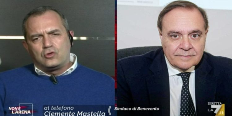 Luigi De Magistris e Clemente Mastella a Non è l'Arena