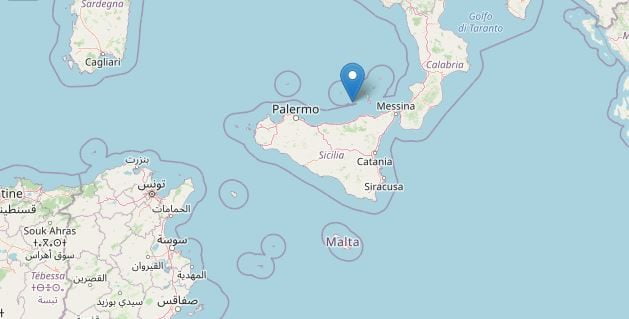 Terremoto oggi a Messina (Ingv)