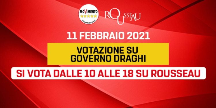 Voto m5s su Governo Draghi